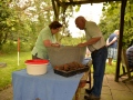 Washing station continuing to work.