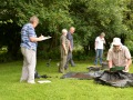 Records being taken of Test Pit 2.