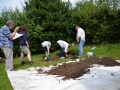 Test Pit 1 in full swing.